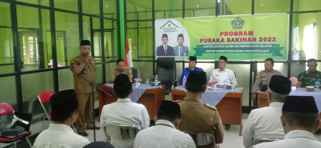 Sambutan Kades Jembatan Dua Asep Rianto